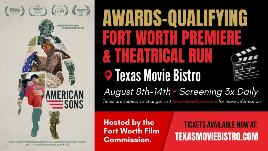 Screening of American Sons at the Texas Movie Bistro - AUGUST 2025